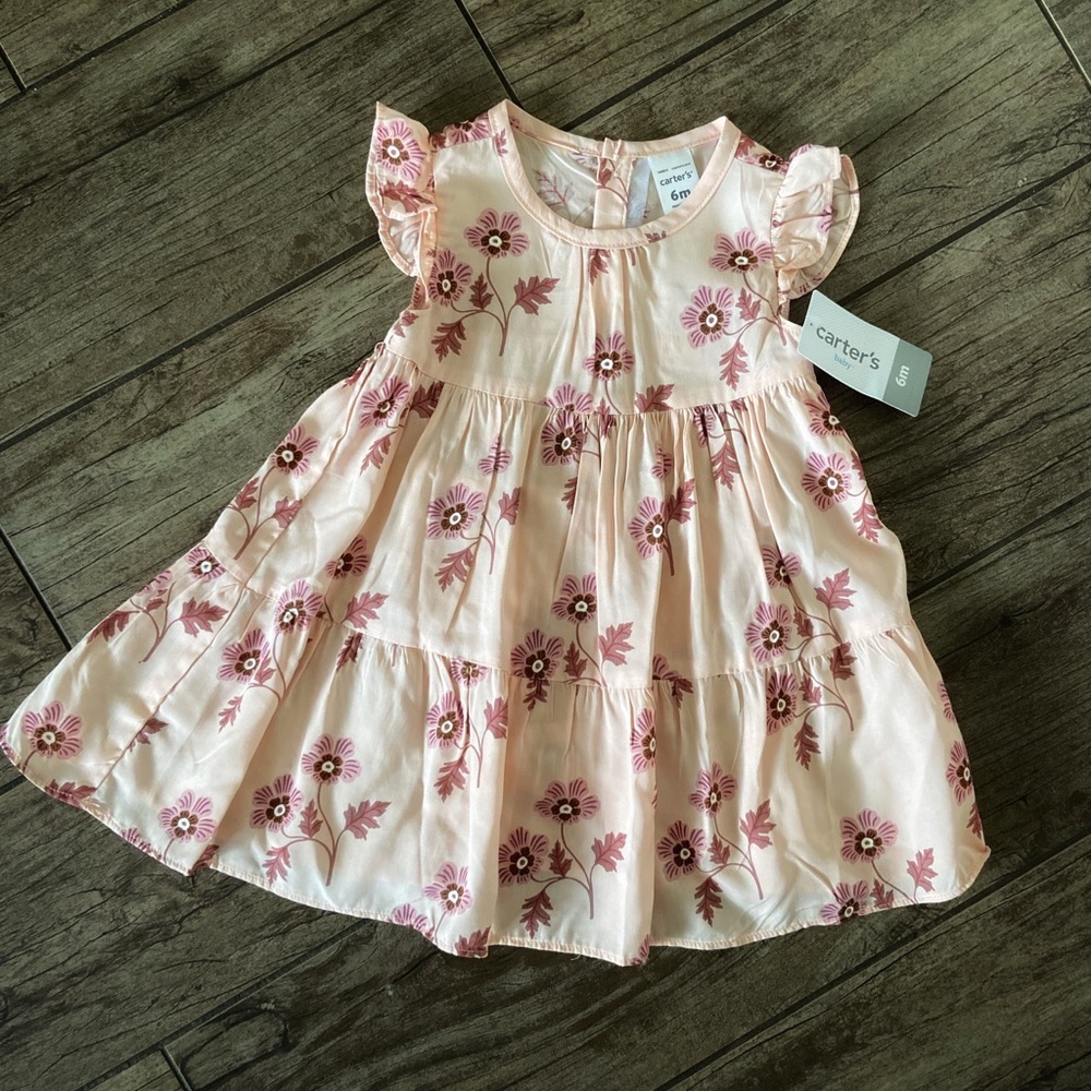 Carter’s Baby Girl Floral Dress with Diaper Cover